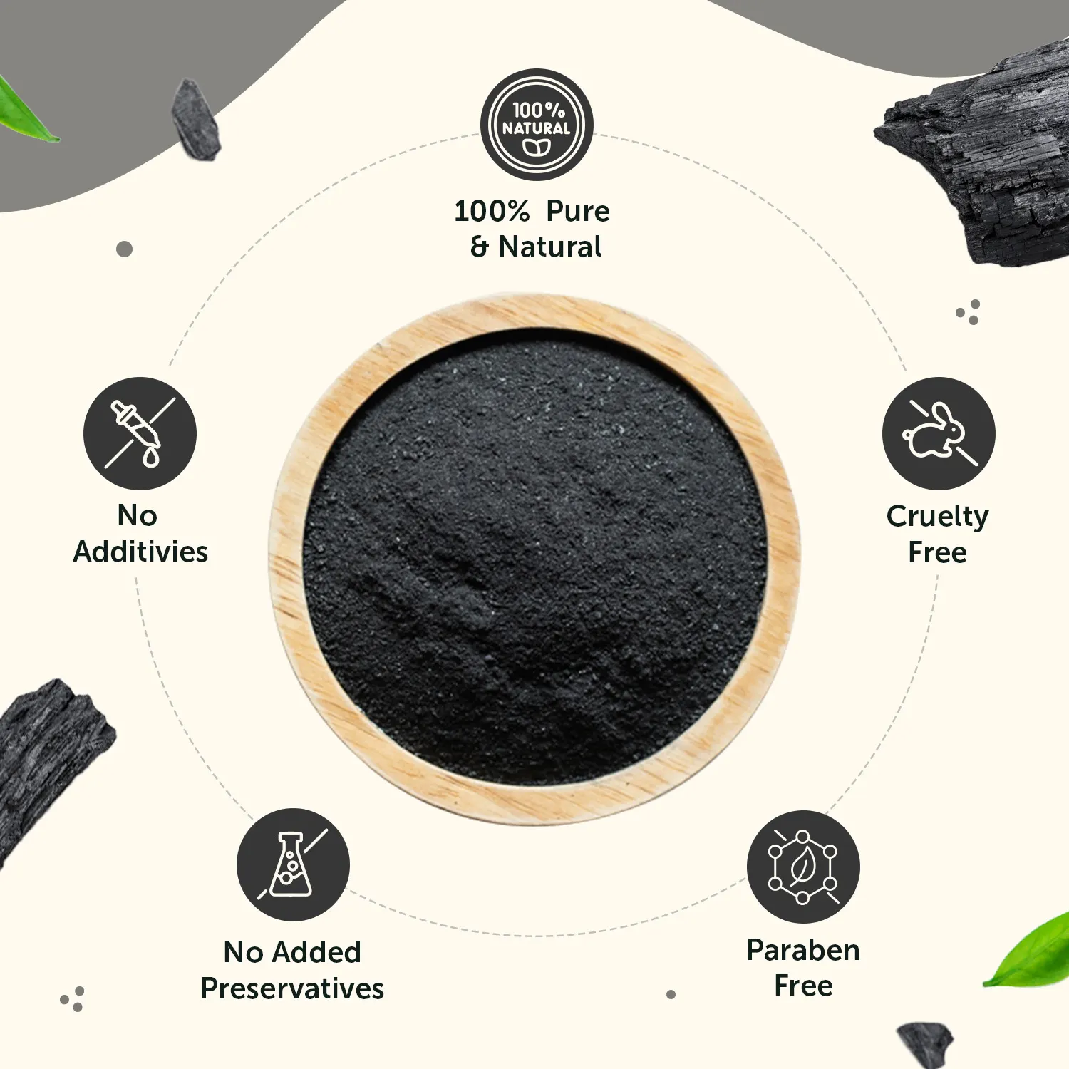 100% Pure Activated Charcoal Wood Powder 100g for Skin Cleansing - Image 3