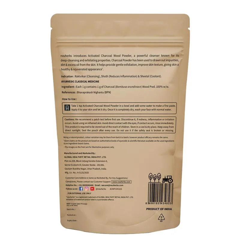 100% Pure Activated Charcoal Wood Powder 100g for Skin Cleansing - Image 6