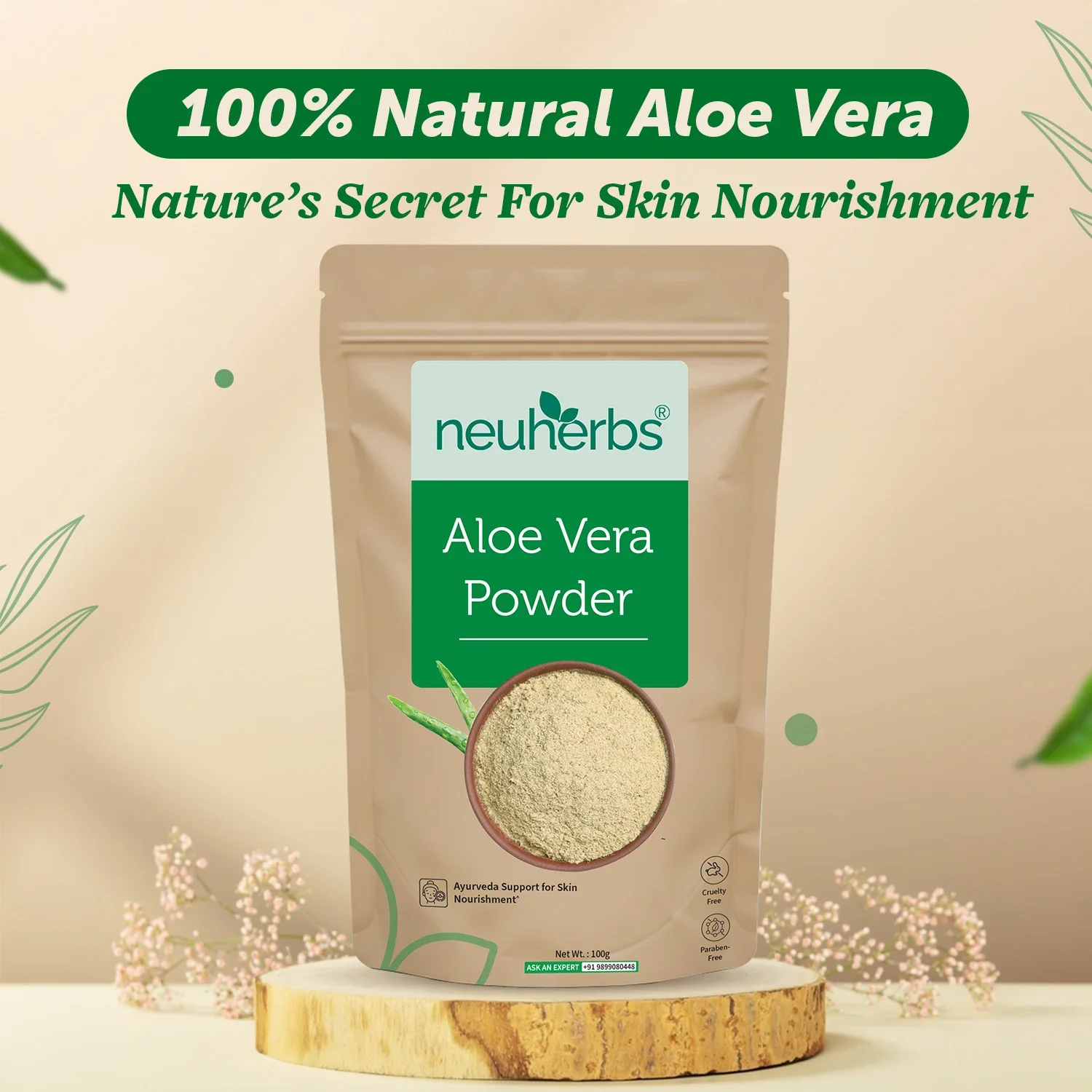 Pure & Natural Aloe Vera Powder 100g - Image 2