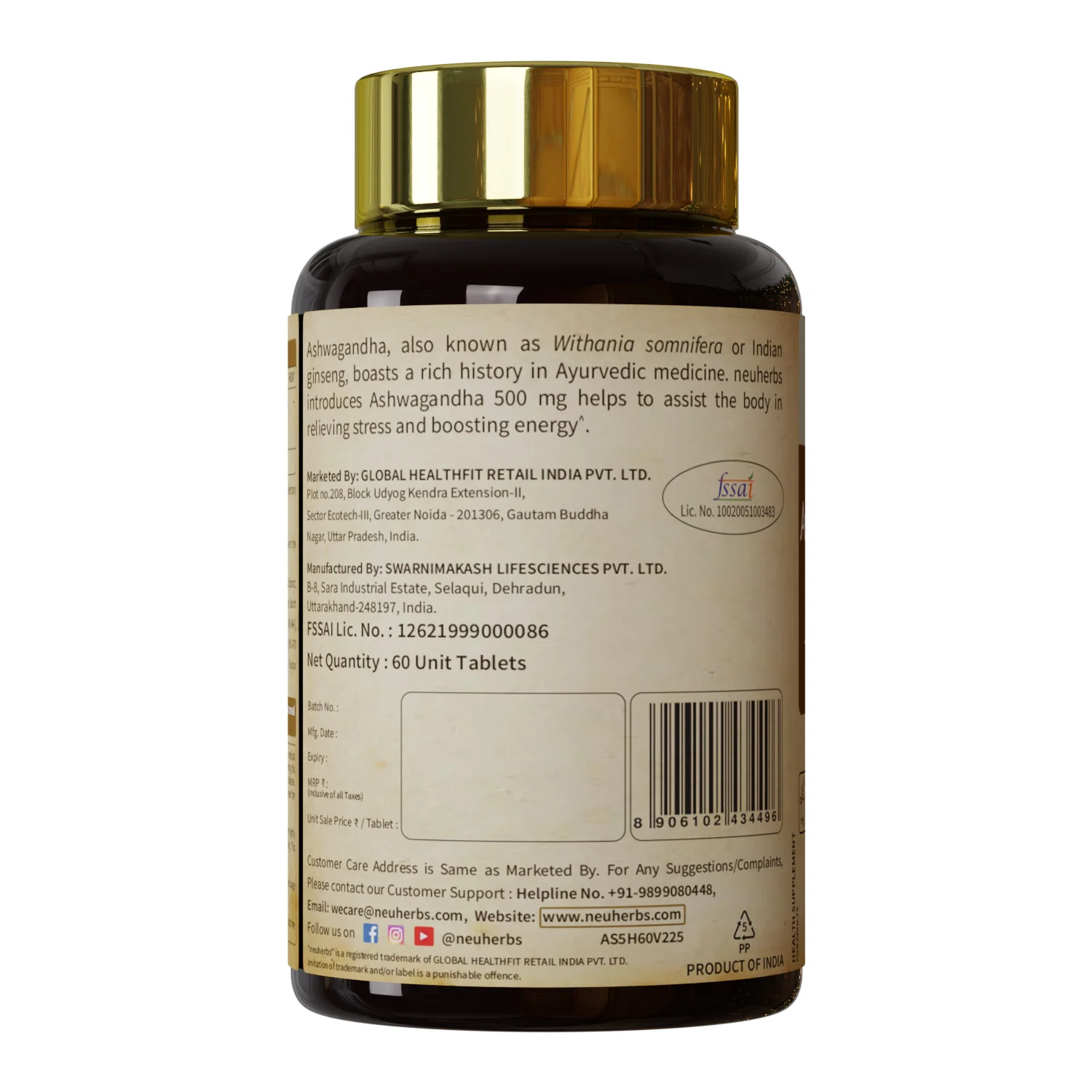 Ashwagandha 500 mg - 60 Tablets: Boosts Energy & Immunity - Image 6