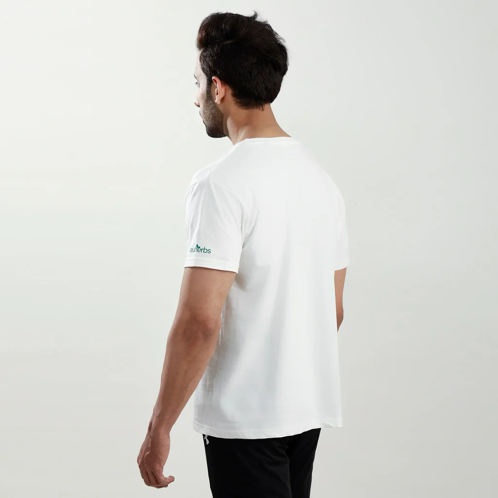 neuherbs White Cotton T-shirt - Image 2