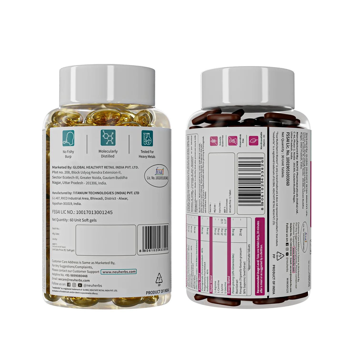 Couple’s Wellness Pack– Mini Fish Oil Omega-3 & Multivitamin Women Combo - Image 6