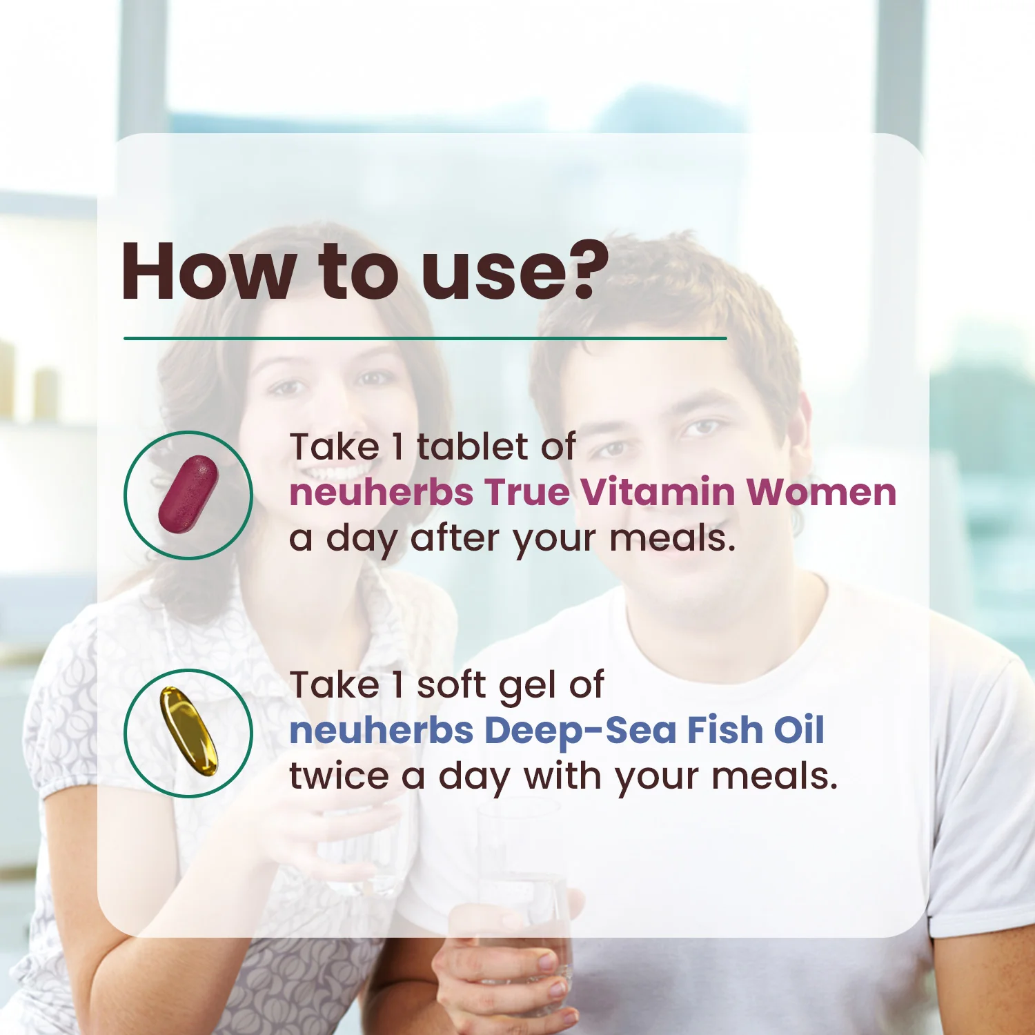 Couple’s Wellness Pack– Deep Sea Fish Oil Omega-3 & Multivitamin Women - Image 4