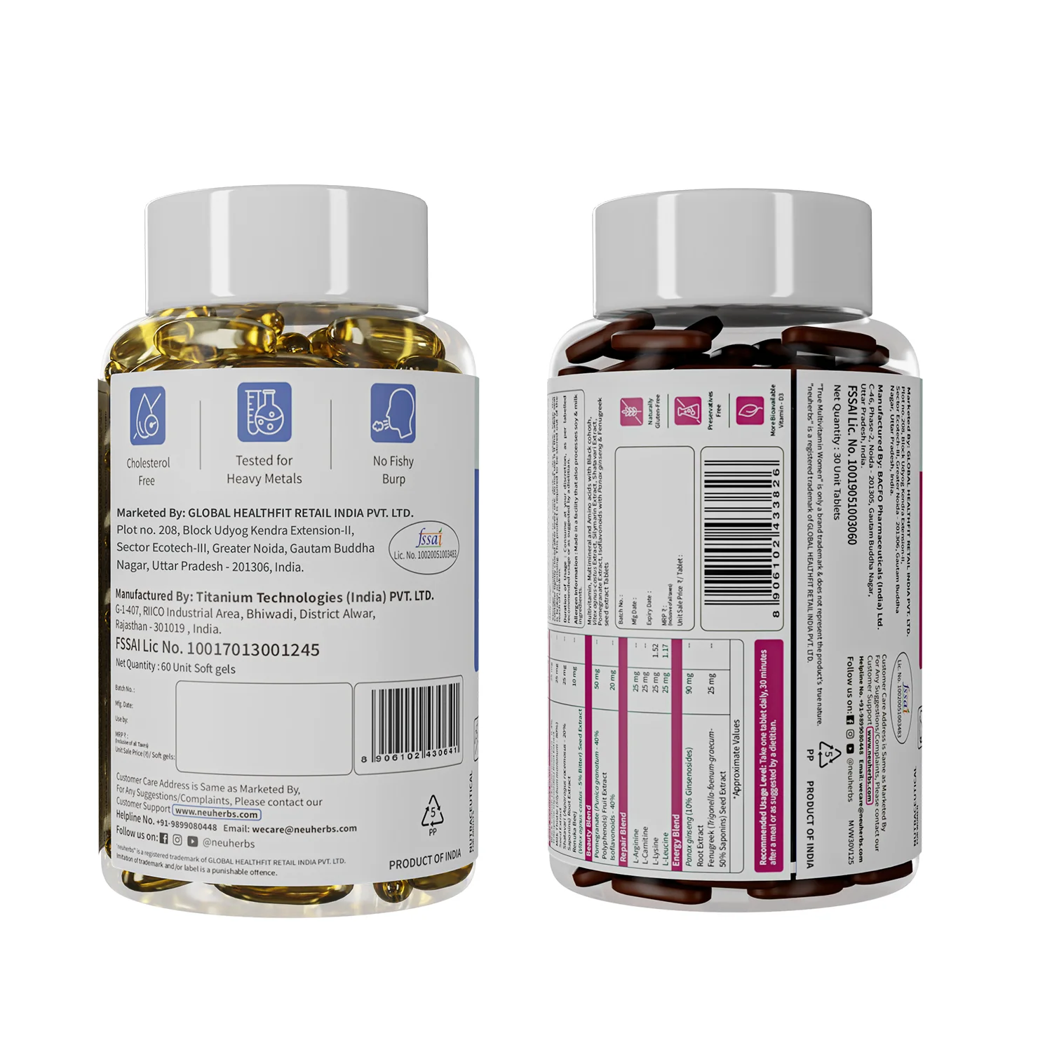Couple’s Wellness Pack– Deep Sea Fish Oil Omega-3 & Multivitamin Women - Image 6