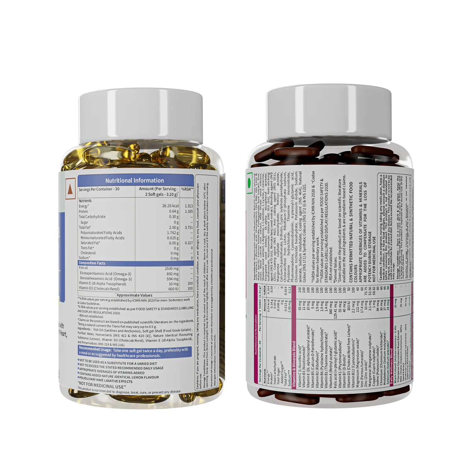 Couple’s Wellness Pack– Deep Sea Fish Oil Omega-3 & Multivitamin Women - Image 7
