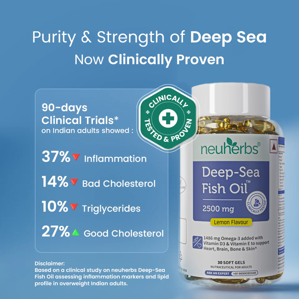 Deep Sea Fish Oil Capsules - 2500 mg Omega 3- 30 Softgels - Image 5