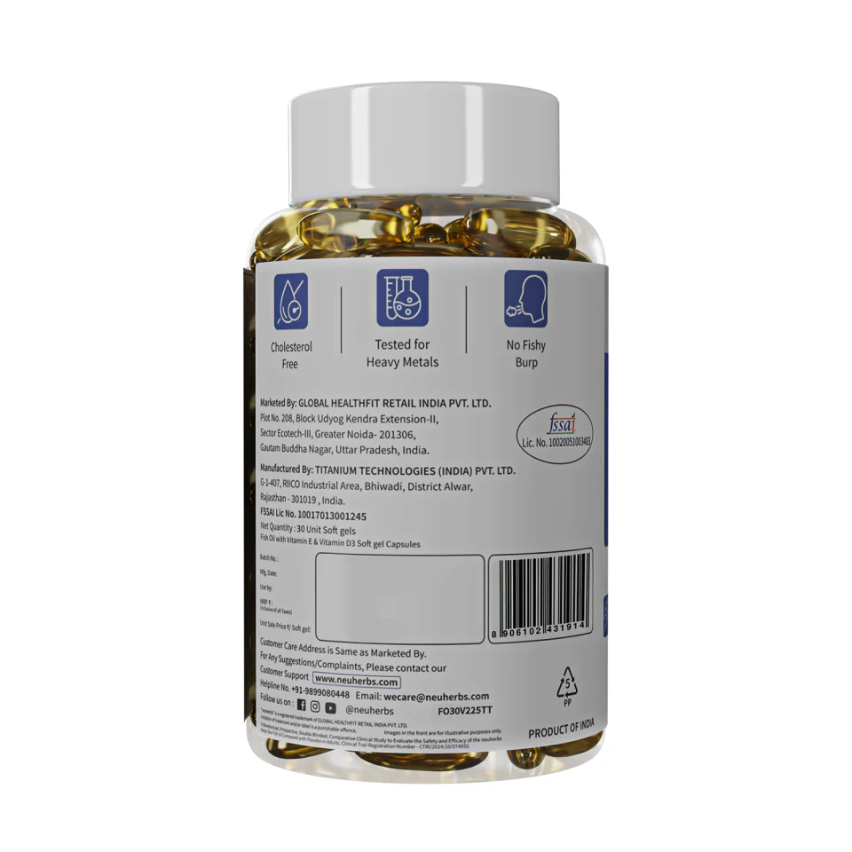 Deep Sea Fish Oil Capsules - 2500 mg Omega 3- 30 Softgels - Image 8