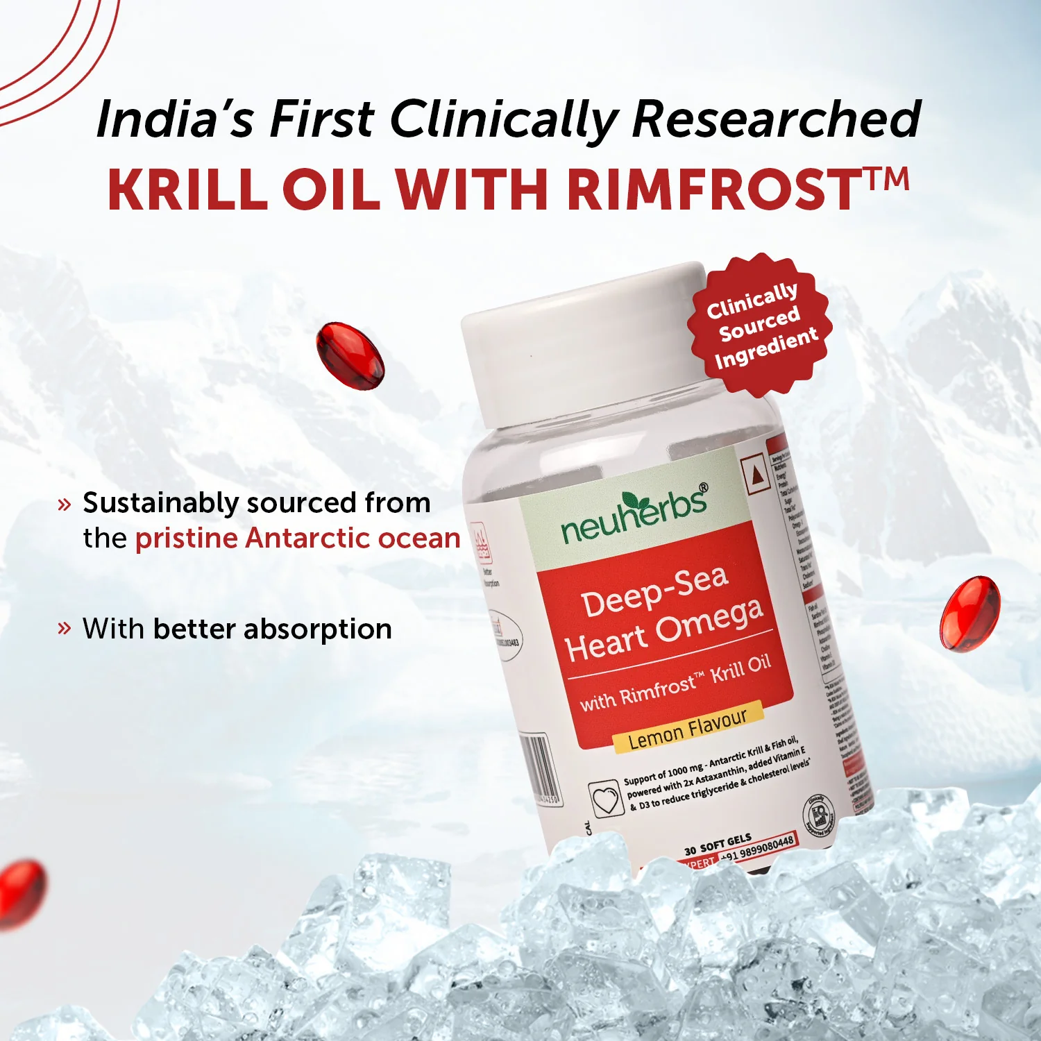 Deep-Sea Heart Omega With Rimfrost™ Krill Oil Capsules - Image 3