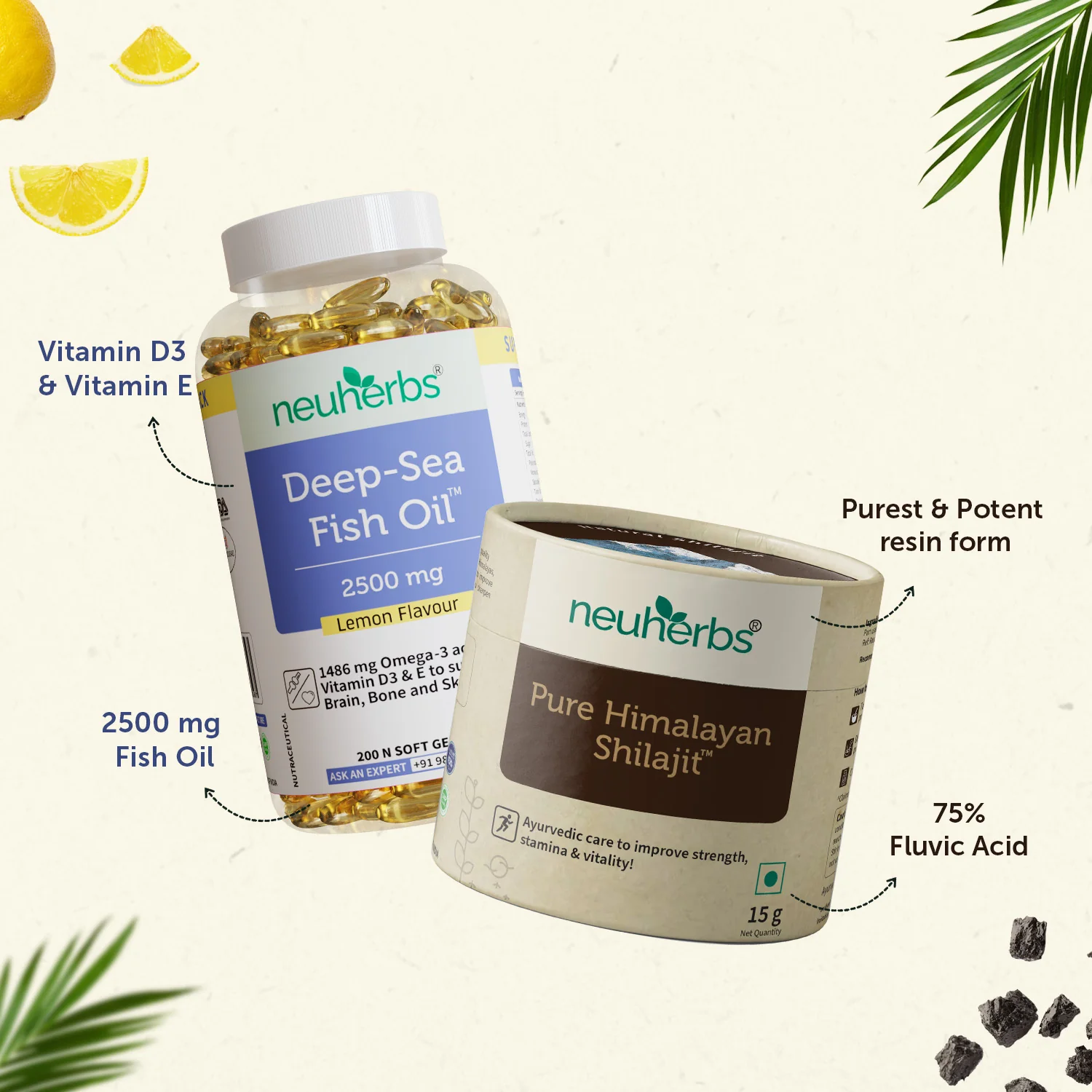 Deep Sea Fish Oil Capsules For Muscles With Free Shilajit Resin - Image 4