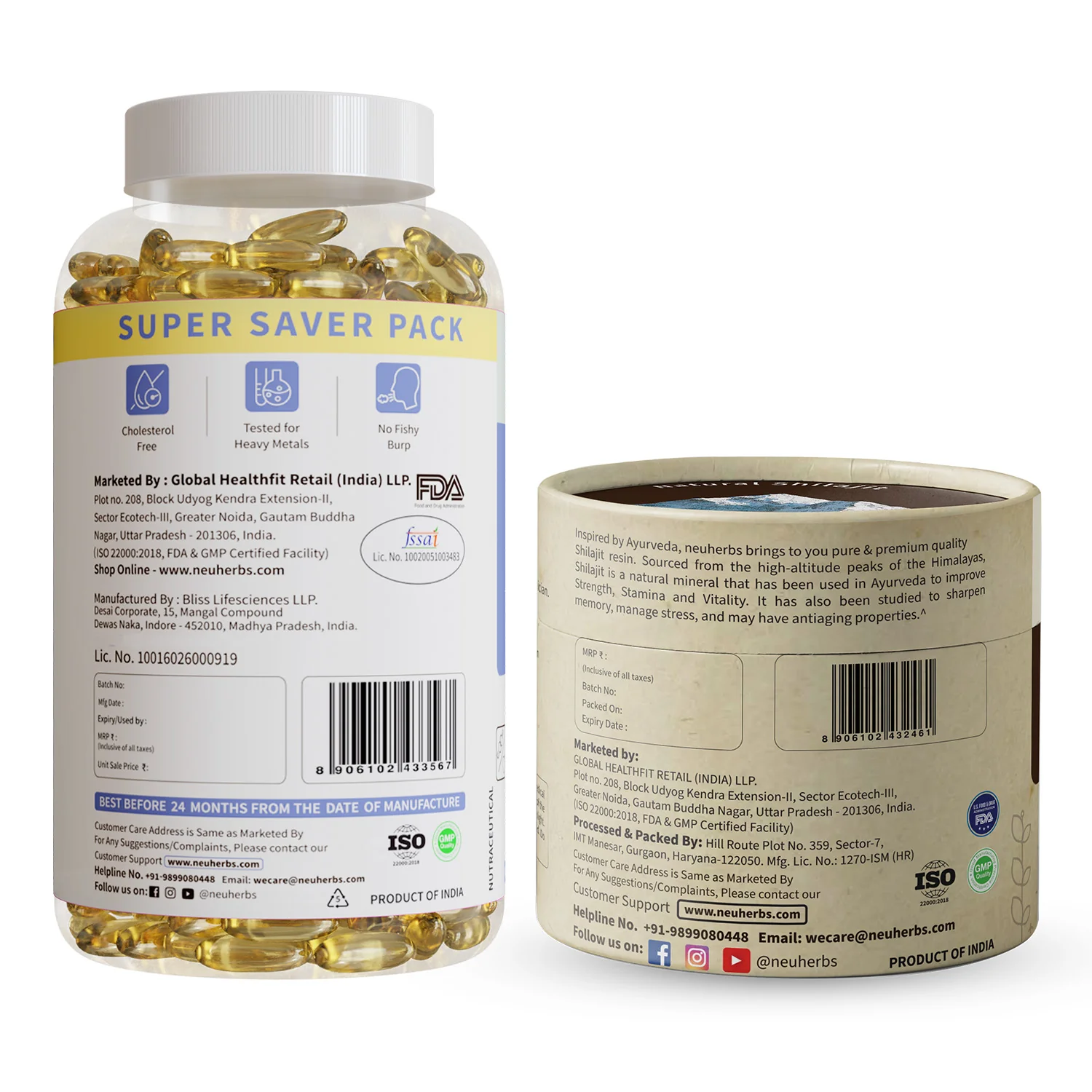 Deep Sea Fish Oil Capsules For Muscles With Free Shilajit Resin - Image 6