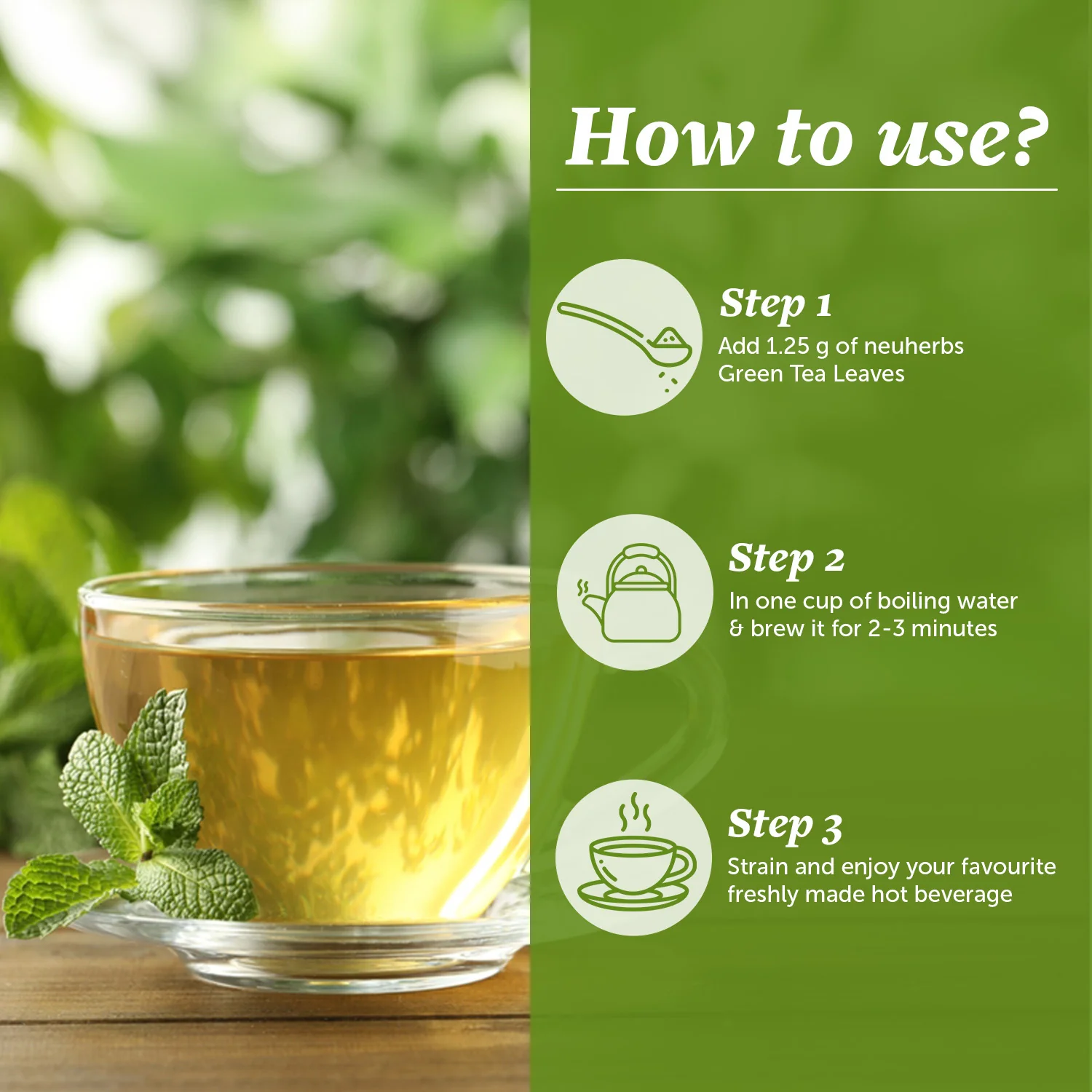 Green Tea for Weight Loss- Metabolism Boost & Body Detox - 50gm - Image 6