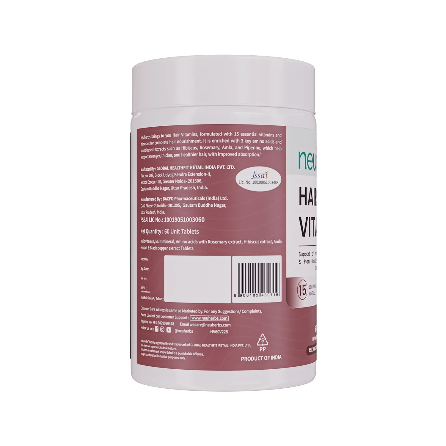Neuherbs Hair Vitamins Tablets - Image 7