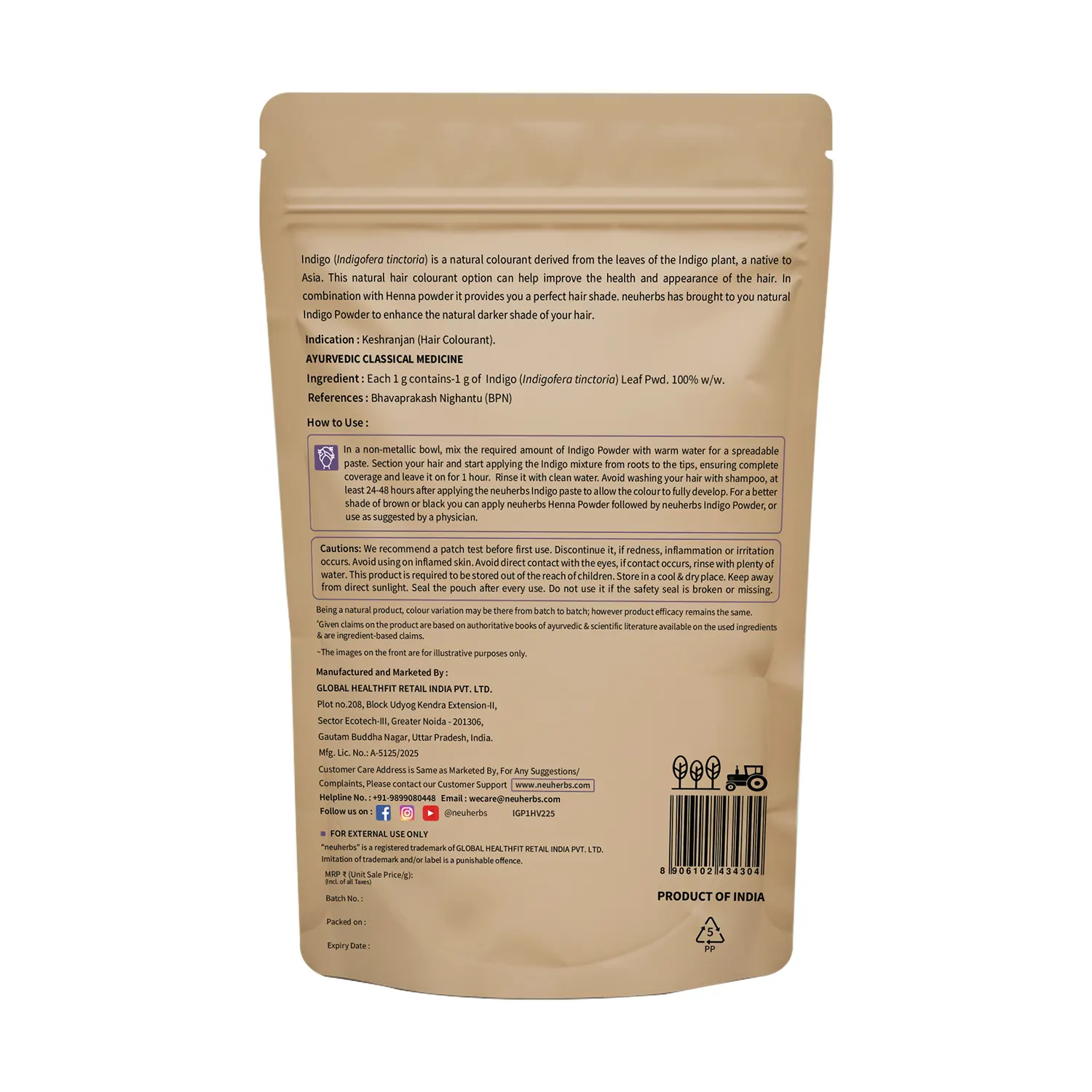 100% Natural Indigo Powder- Promote Natural Hair Colour - Image 6