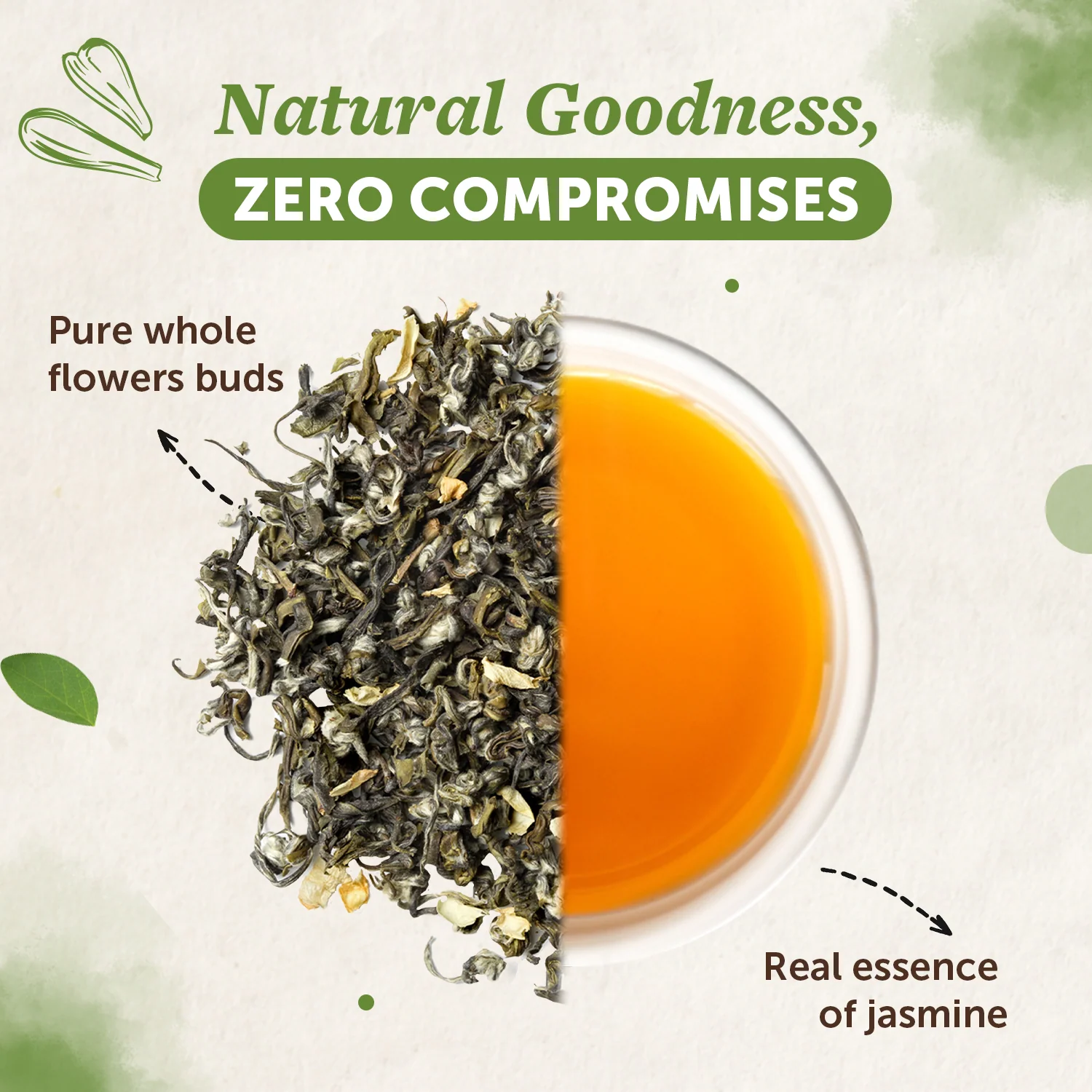 Jasmine Flower Tea For Calm Mind and Body Relaxation - 30 gm - Image 2