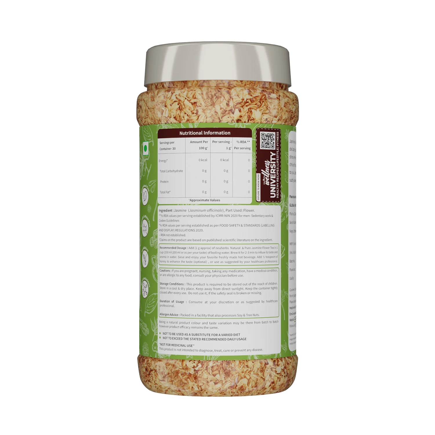 Jasmine Flower Tea For Calm Mind and Body Relaxation - 30 gm - Image 5