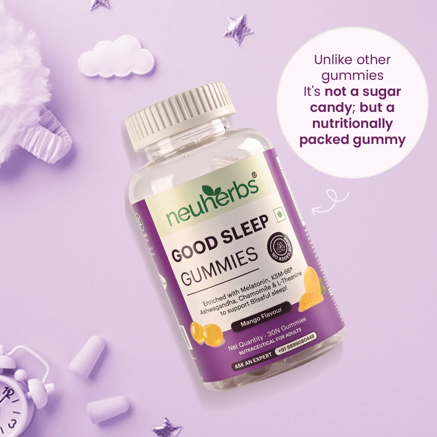Melatonin Sleep Gummies (Mango Flavour) For Blissful Sleep - Image 4
