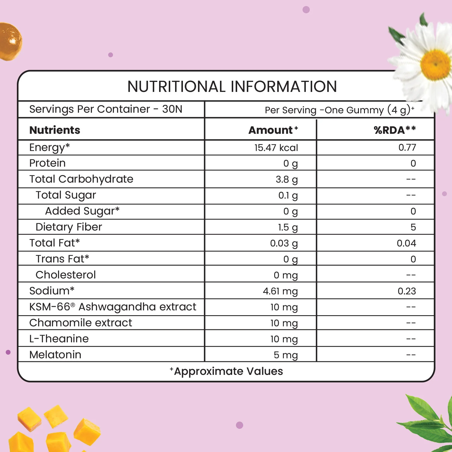 Melatonin Sleep Gummies (Mango Flavour) For Blissful Sleep - Image 6