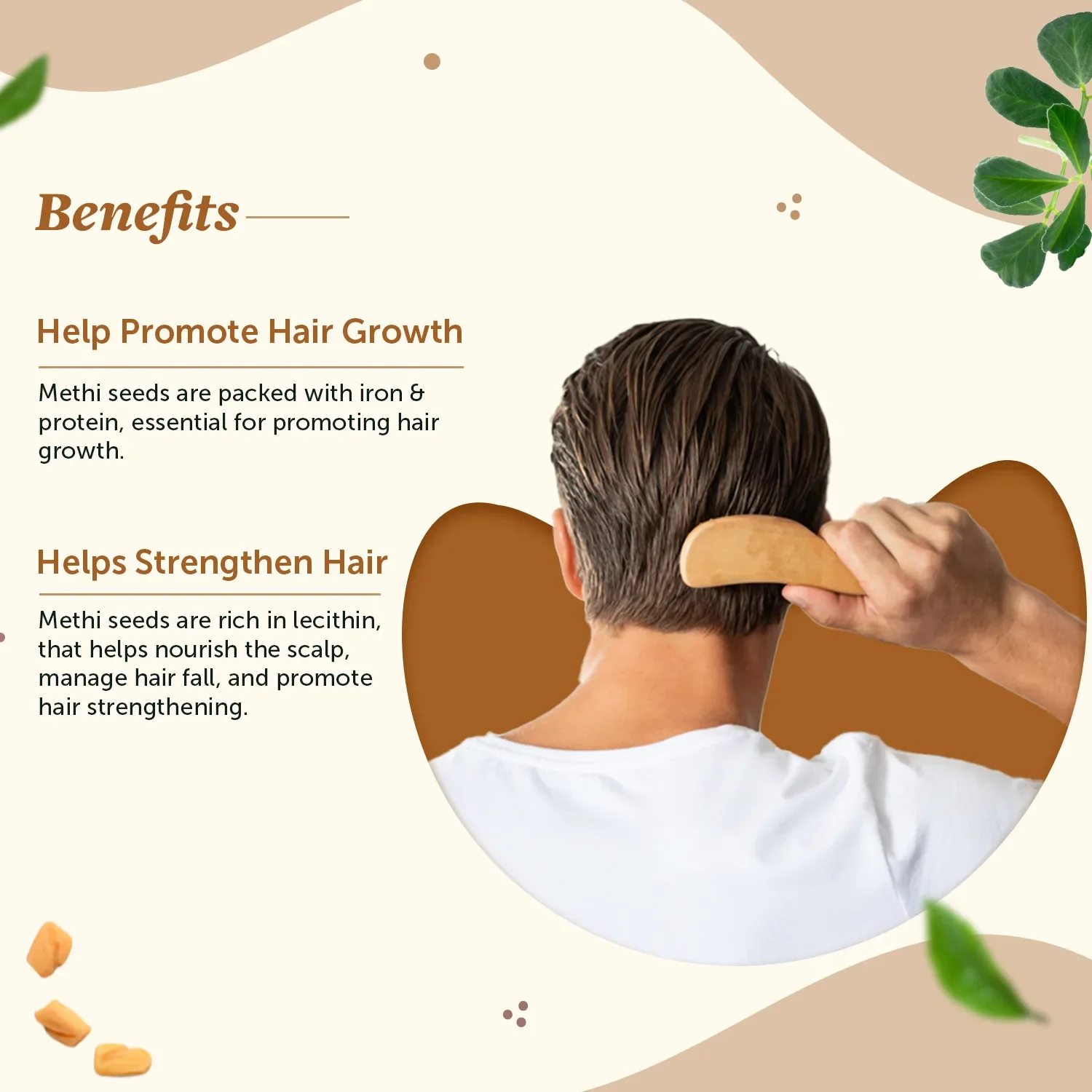 100% Natural Methi Seeds Powder - For Hair Strengthening & Nourishment - Image 3