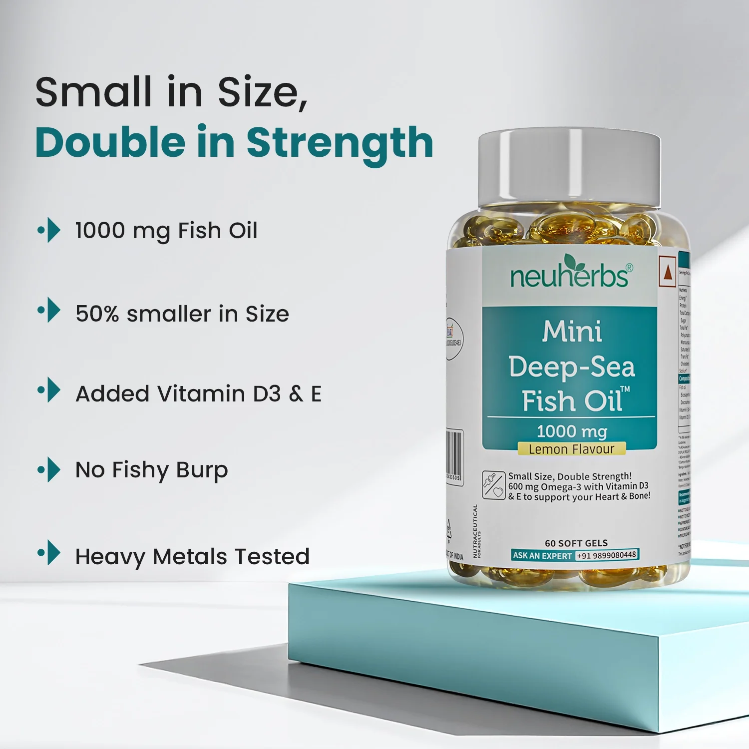 Mini Deep Sea Fish Oil 1000 mg (Lemon Flavour) - Image 2