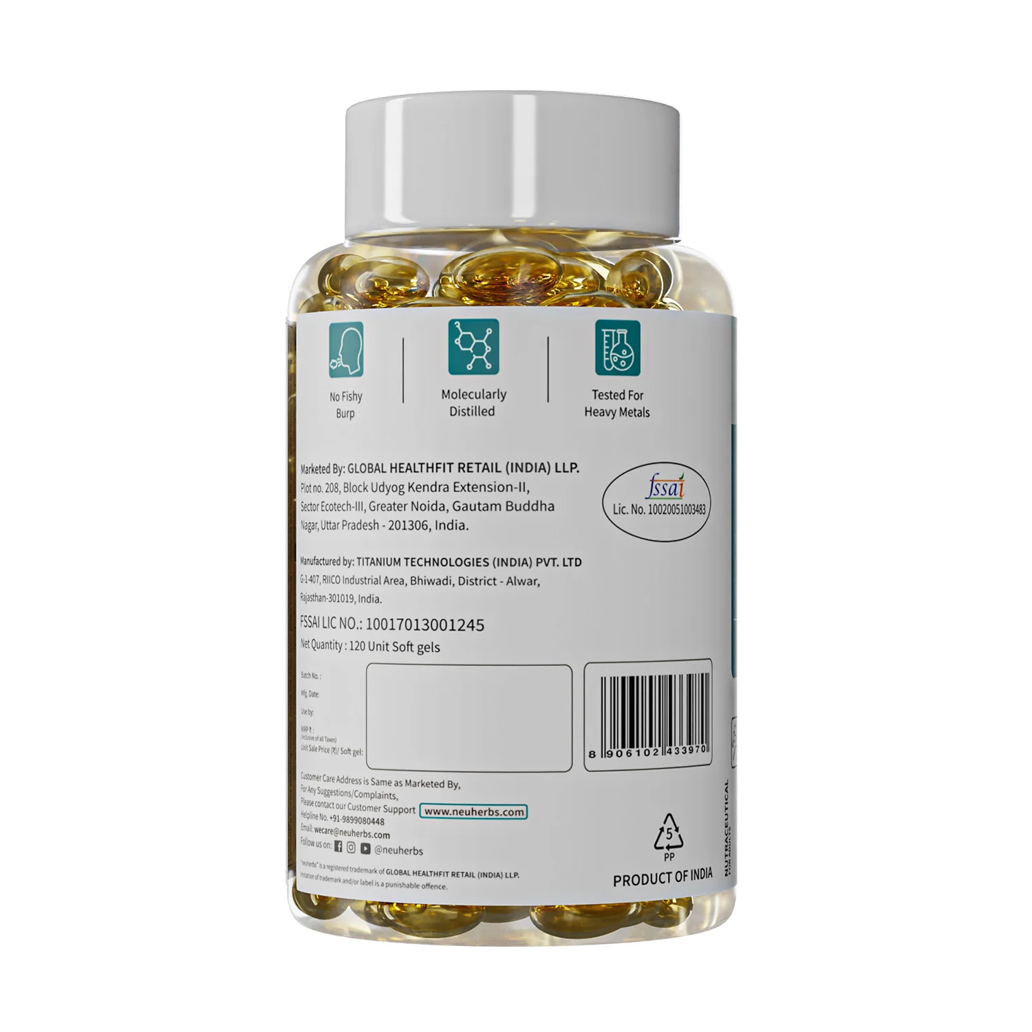Mini Deep Sea Fish Oil 1000 mg (Lemon Flavour) - Image 7