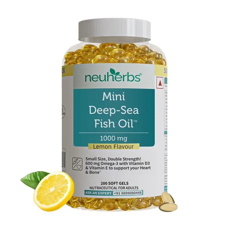 Mini Deep Sea Fish Oil 1000 mg (Lemon Flavour) - Image 9