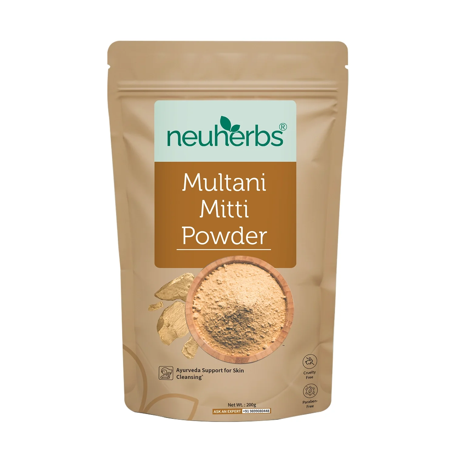 100% Natural Multani Mitti Powder For Brighter & Glowing Skin