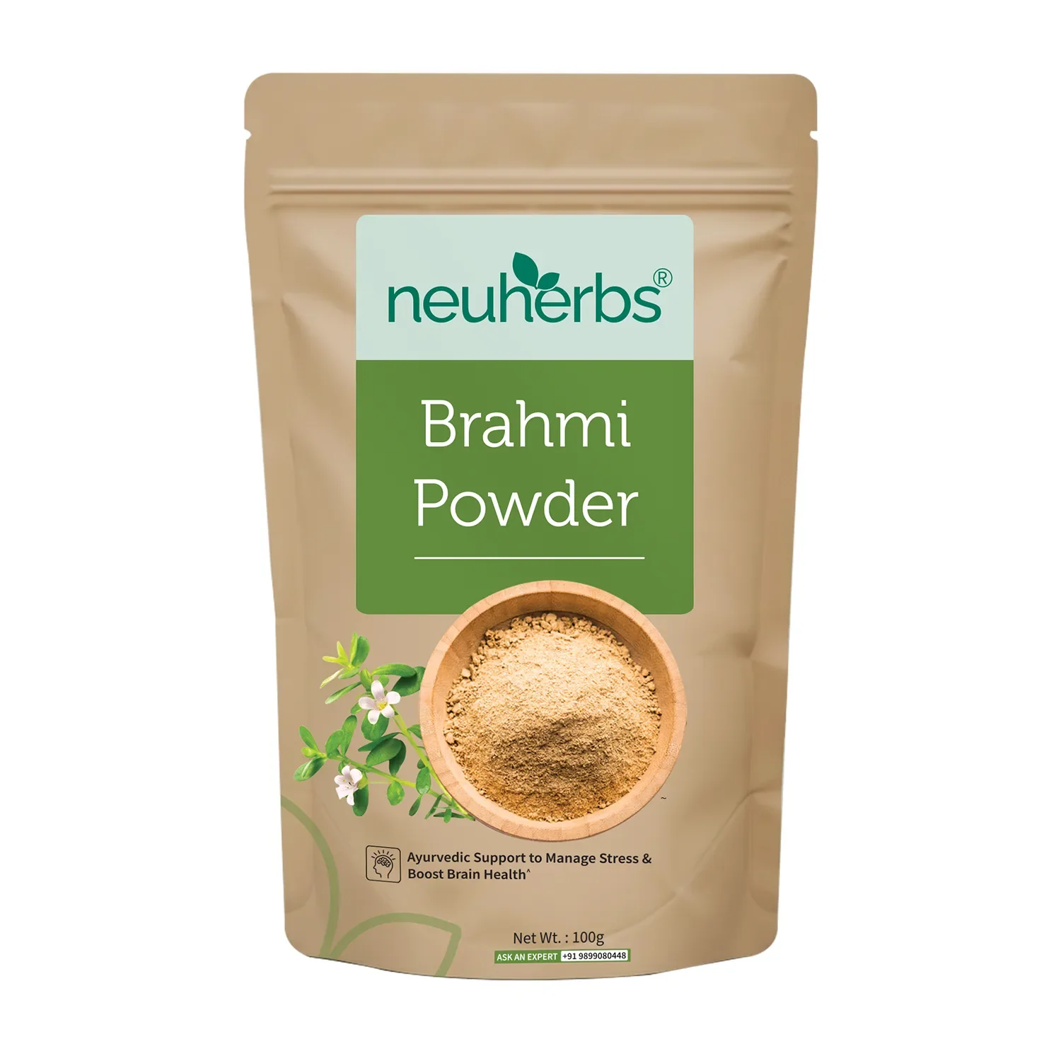 Brahmi Powder for Stress Relief & Calm Mind