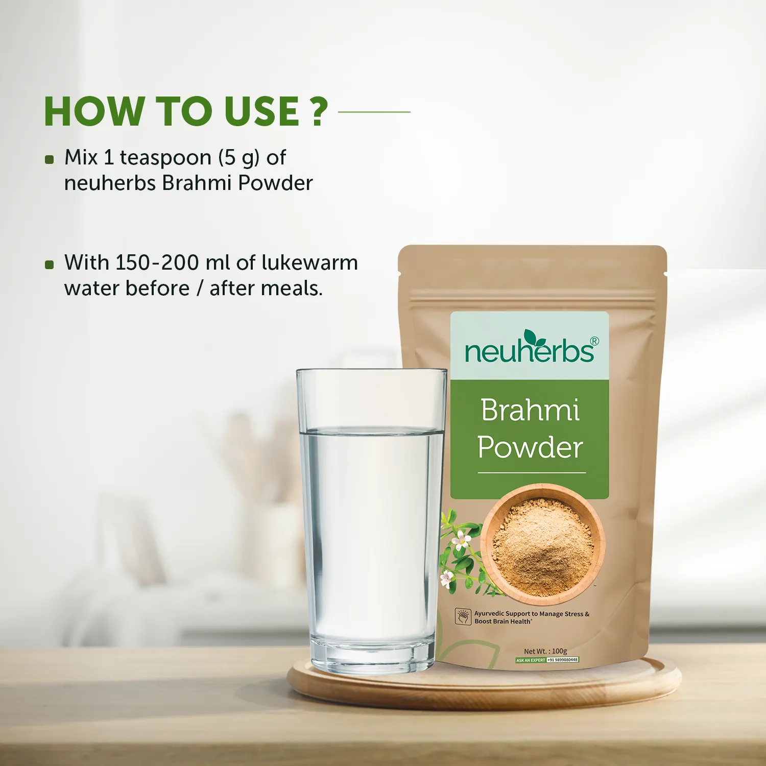 Brahmi Powder for Stress Relief & Calm Mind - Image 4