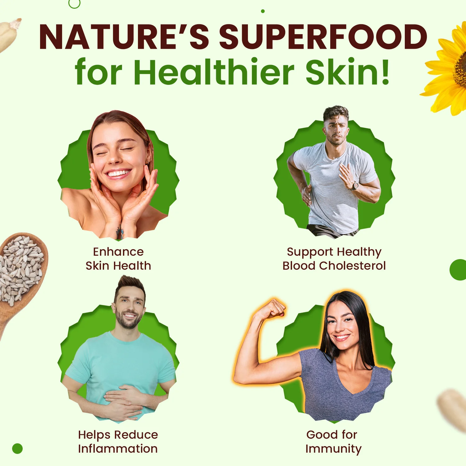 Organic Sunflower Seeds for Heart & Skin Health - Image 2