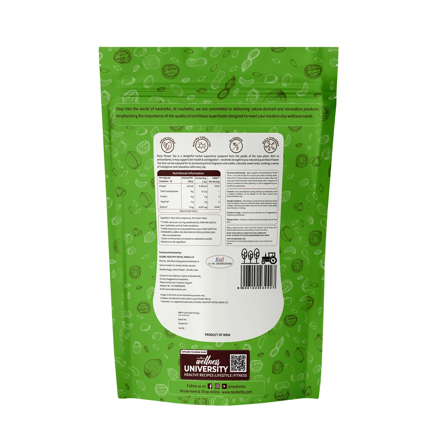 Rose Flower Tea For Glowing Skin, Improves Skin Tone- 50 gm - Image 6