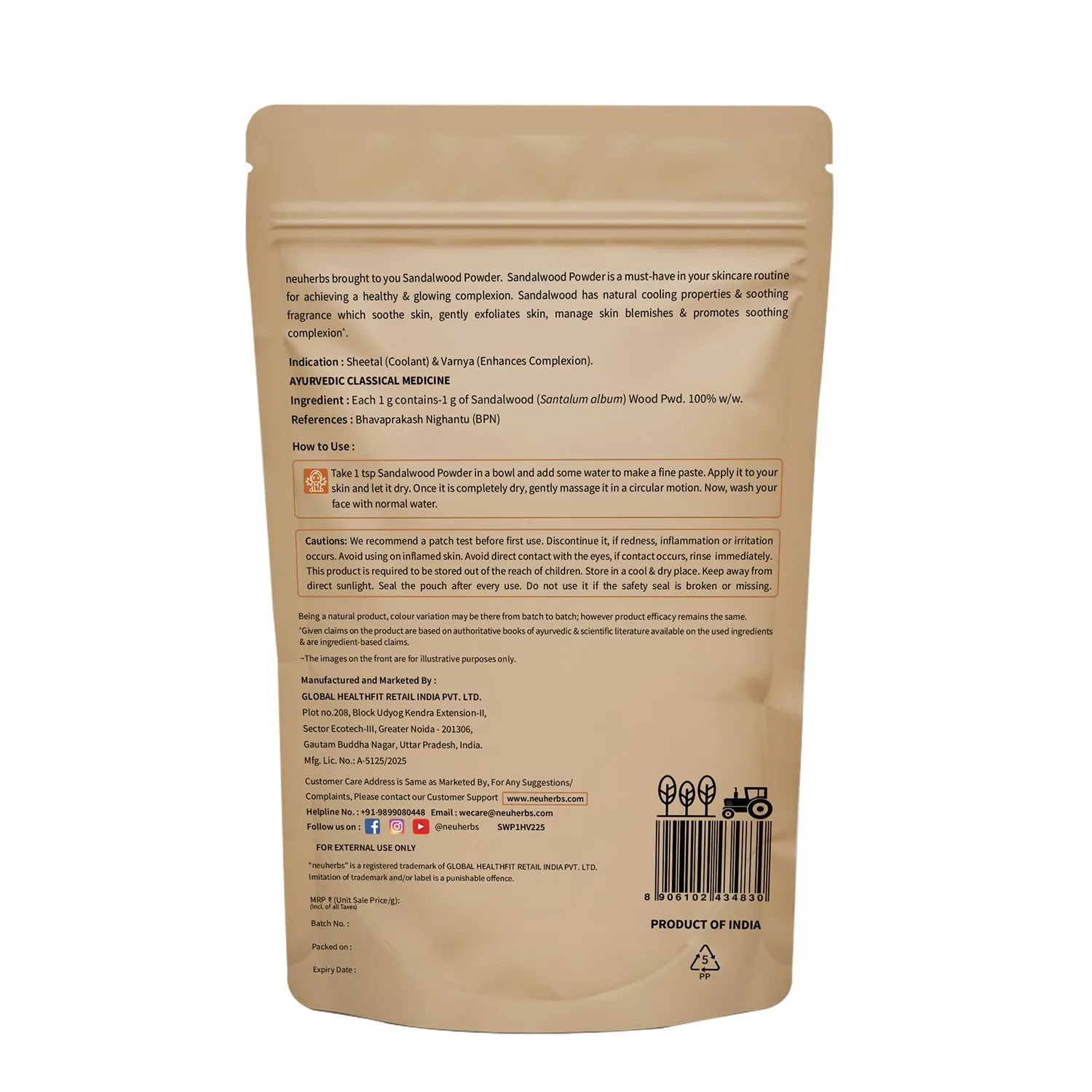 Sandalwood Powder 100g for Radiant Skin - Image 6