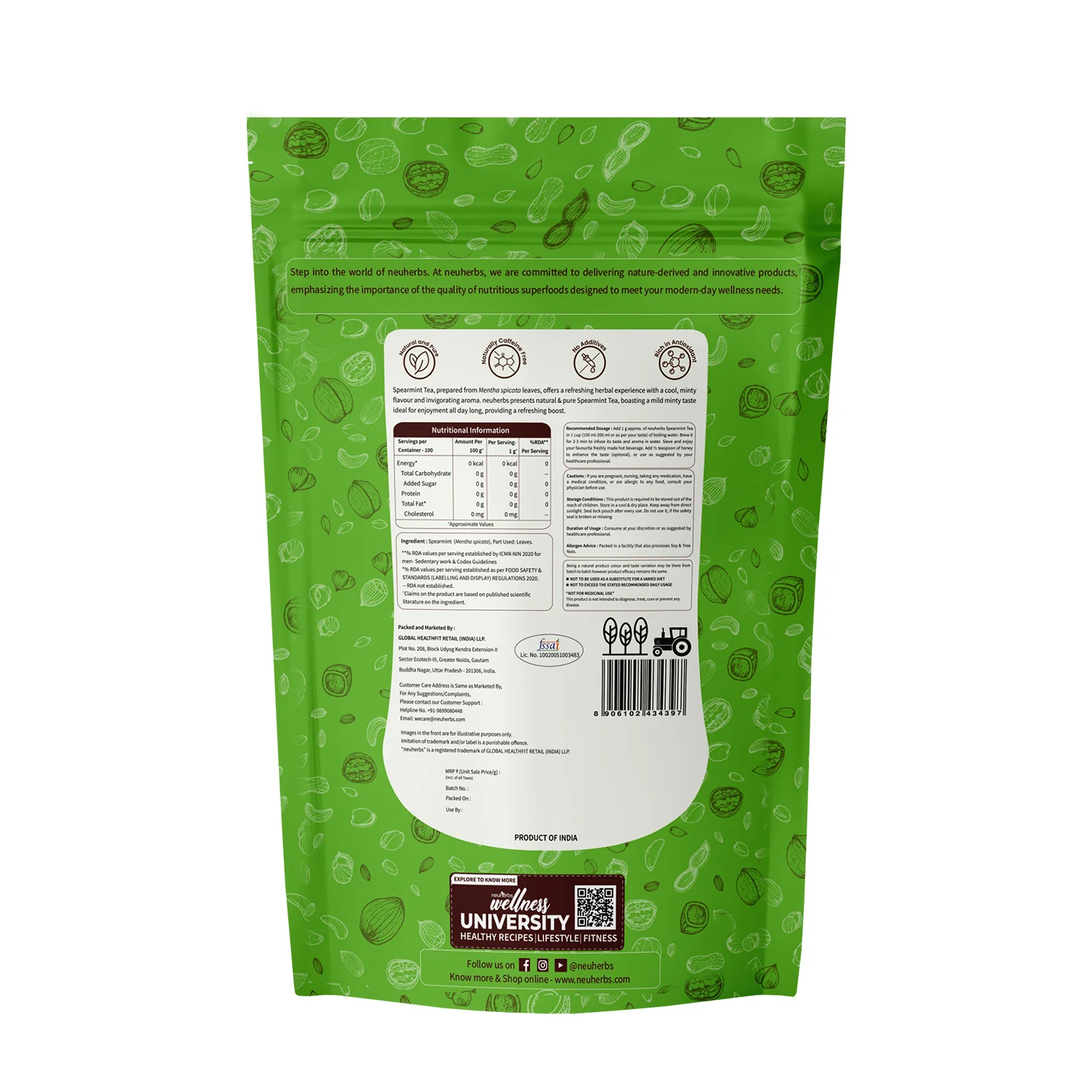 Spearmint Tea Leaves for Refreshment & Stress - 100gm - Image 7