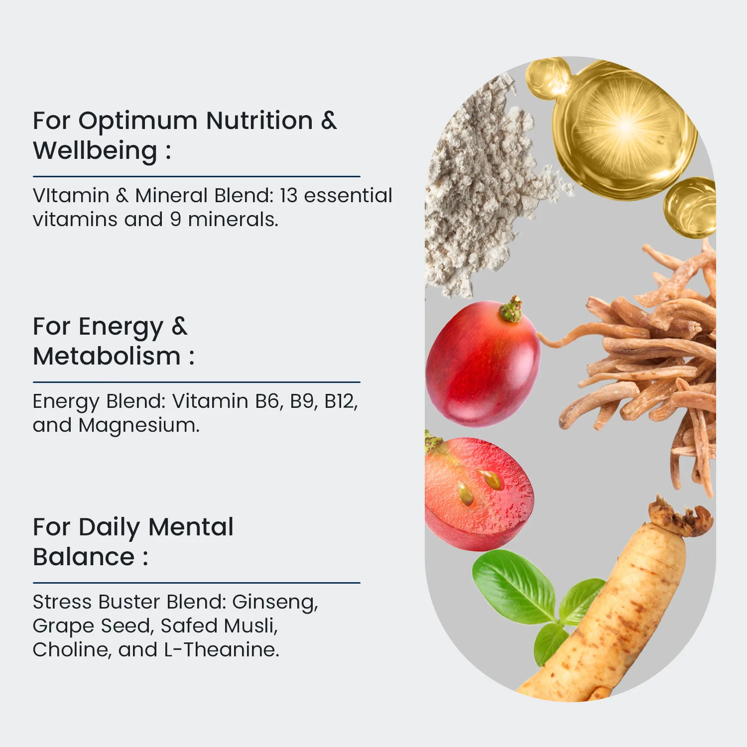 Neuherbs True Vitamin Men Multivitamin Supplements - Image 3
