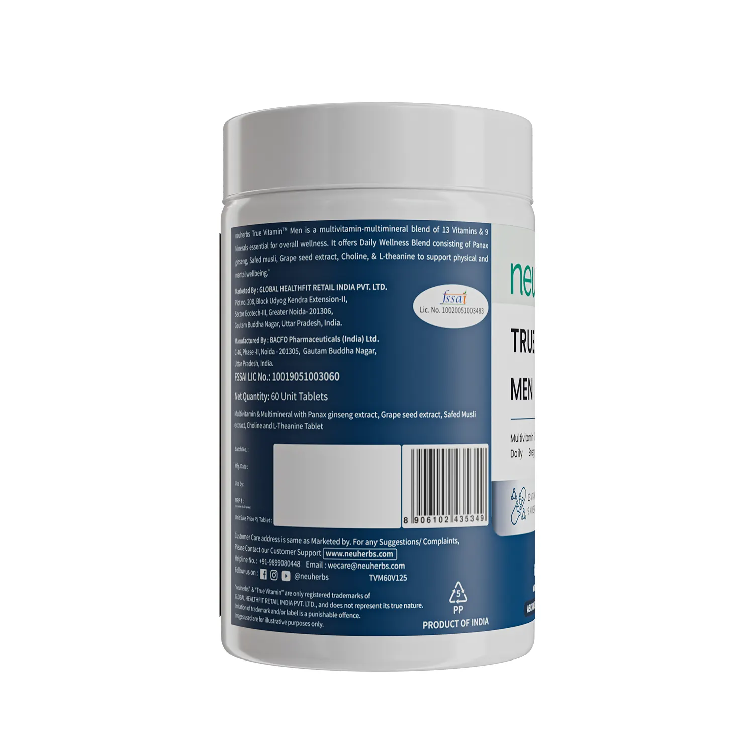 Neuherbs True Vitamin Men Multivitamin Supplements - Image 8