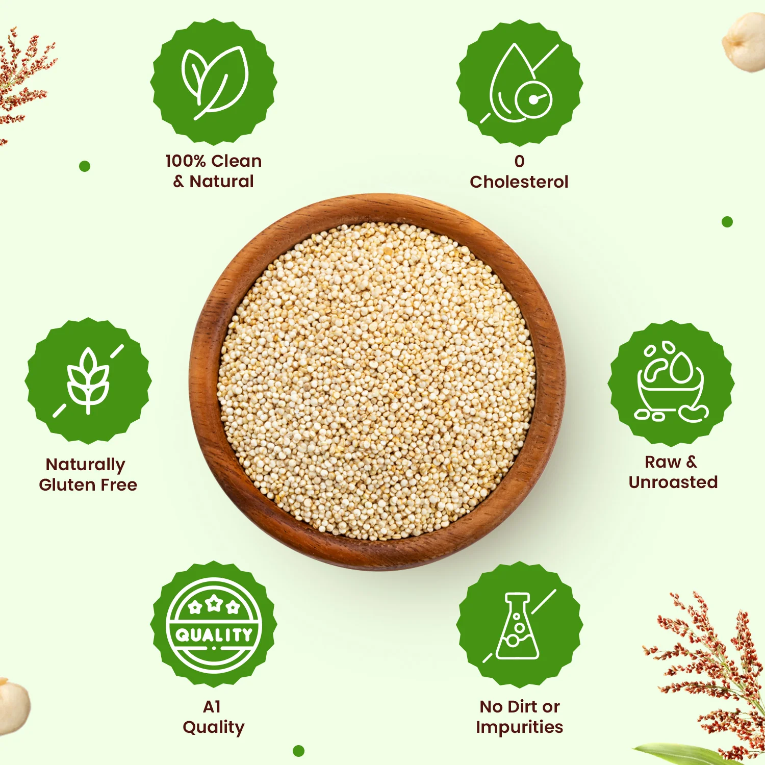 Unroasted White Quinoa Seeds for Weight Loss & Strong Bones - Image 3